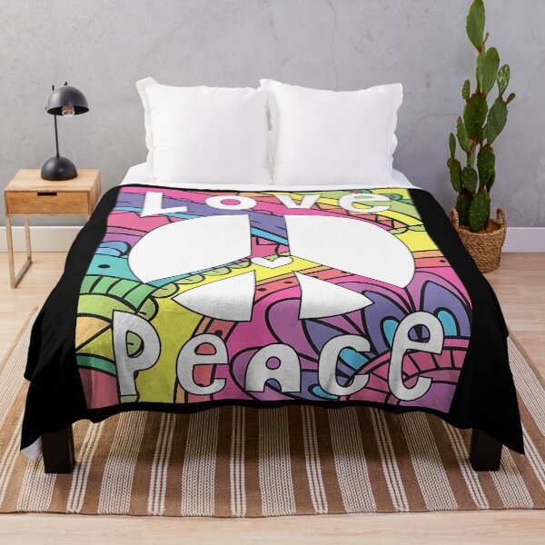 Item preview, Peace Sign Love 60s 70s Tie Die Hippie Art designed and sold by shannange.