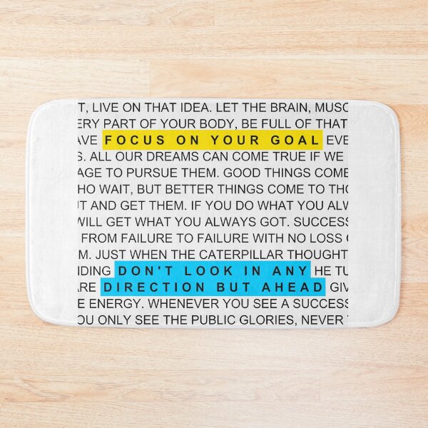 Item preview, Focus On Your Goal Motivational Goal Getter Keep Going  designed and sold by SuccessHunters.
