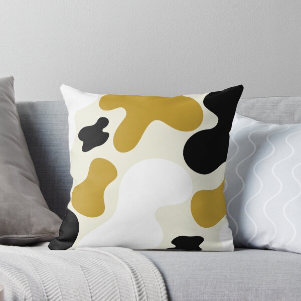 Item preview, Liquid Abstract Pattern Yellow White Black  designed and sold by BeatrisVeres.