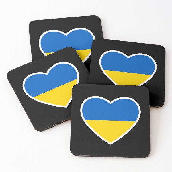 Item preview, Support Ukraine - Ukraine flag colors in heart designed and sold by BTCelebration.