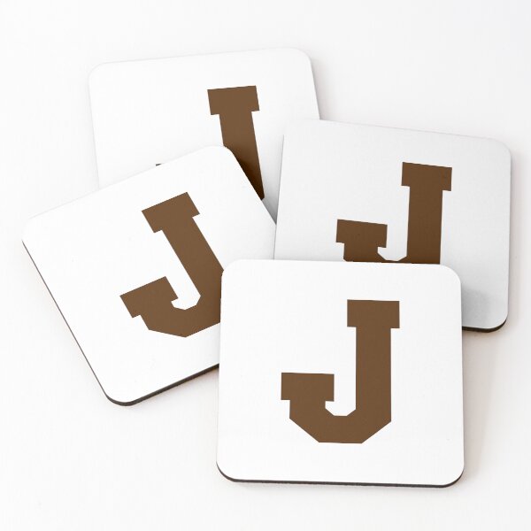 Item preview, Alphabet, Brown J, Sports letter J designed and sold by TheCultStuff.
