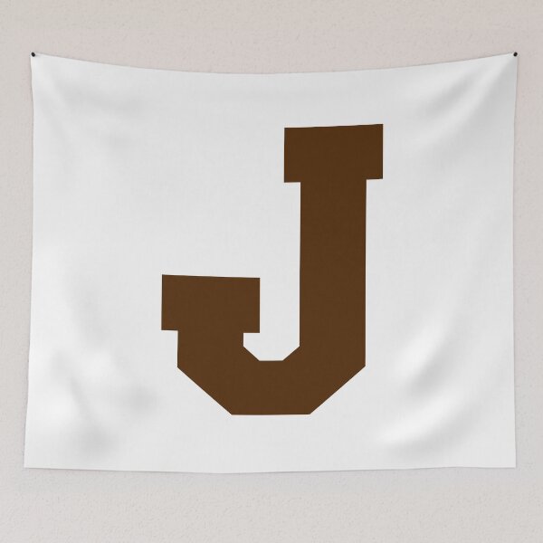 Item preview, Alphabet, Brown J, Sports letter J designed and sold by TheCultStuff.