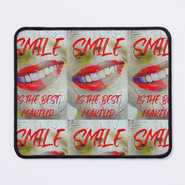 Item preview, Smile is the best make up with red slim wording shown teeth designed and sold by Bekindtome.