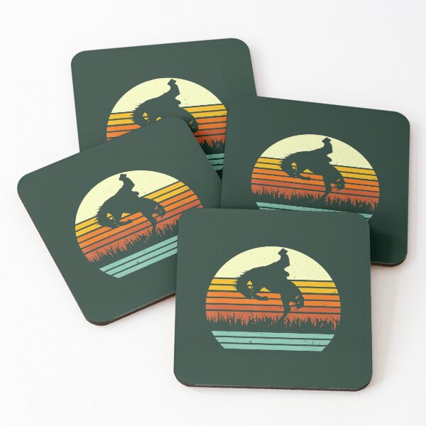 Item preview, Rodeo Bucking Horse Riding Retro Style designed and sold by KidGiftChoice.