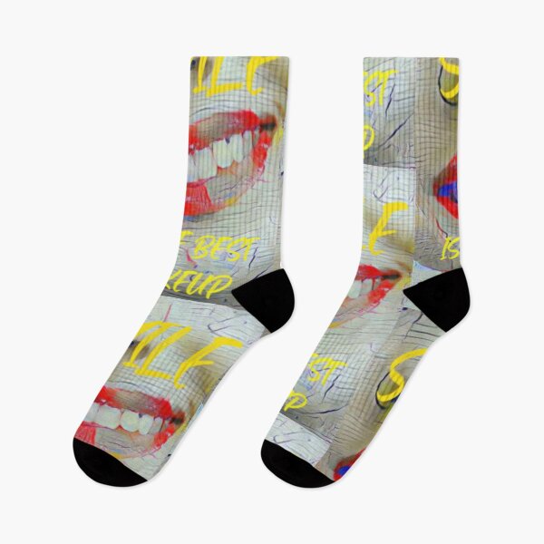 Item preview, Smile is the best make up with yellow slim wording shown teeth designed and sold by Bekindtome.