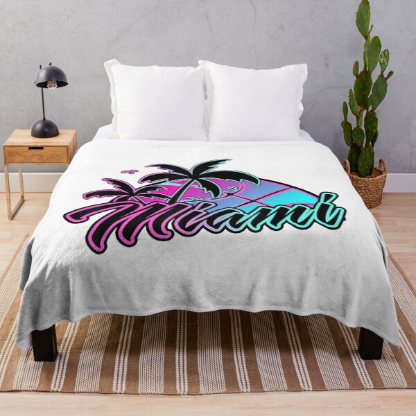 Item preview, Miami Palm Tree Retro Basketball Graphic designed and sold by KidGiftChoice.