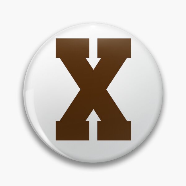 Item preview, Alphabet, Brown X, Sports letter X designed and sold by TheCultStuff.