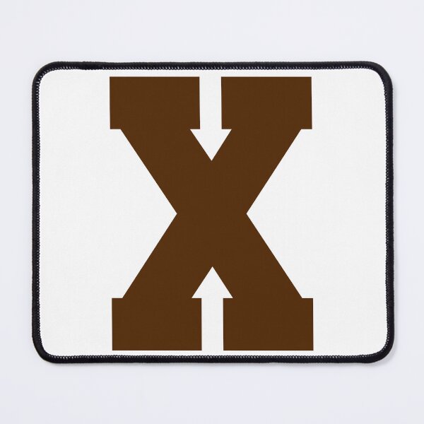 Item preview, Alphabet, Brown X, Sports letter X designed and sold by TheCultStuff.