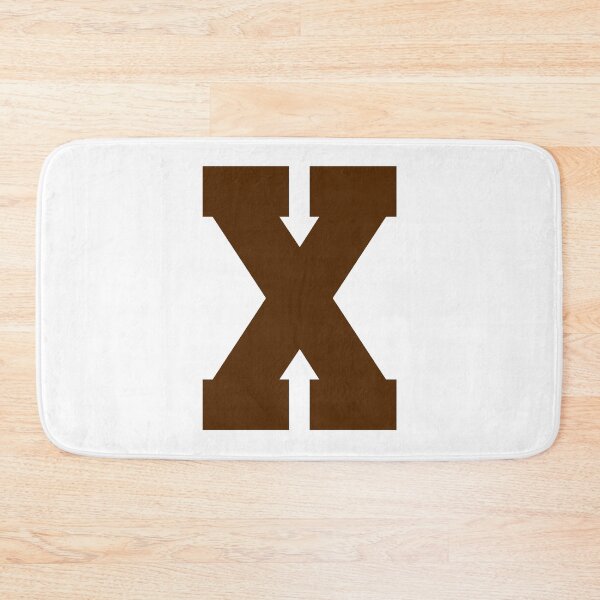 Item preview, Alphabet, Brown X, Sports letter X designed and sold by TheCultStuff.