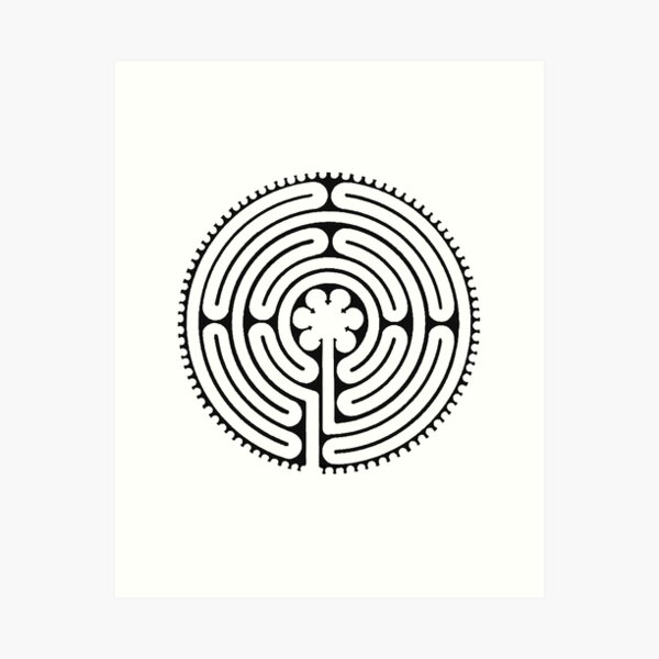 Chartres Labyrinth Art Print