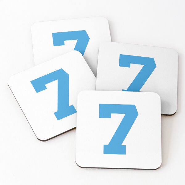 Item preview, Number 7, Blue seven, Sports number 7 designed and sold by TheCultStuff.