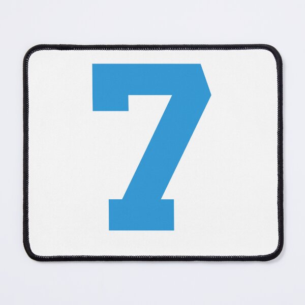 Item preview, Number 7, Blue seven, Sports number 7 designed and sold by TheCultStuff.