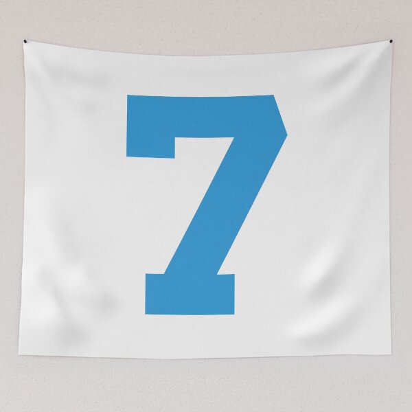 Item preview, Number 7, Blue seven, Sports number 7 designed and sold by TheCultStuff.