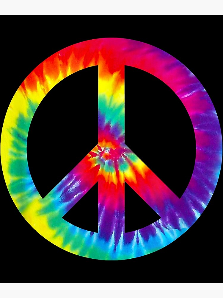 Thumbnail 3 of 3, Photographic Print, Peace Sign Symbol Tie Dye 60s 70s Hippie Costume designed and sold by shannange.