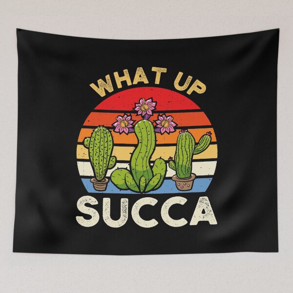 Item preview, Cute & Funny What Up Succa? Succulent Cactus Plant Lover designed and sold by mteehut.