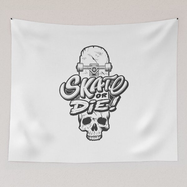 Item preview, Skate or Die Skateboard Skull designed and sold by Weird-Banana.