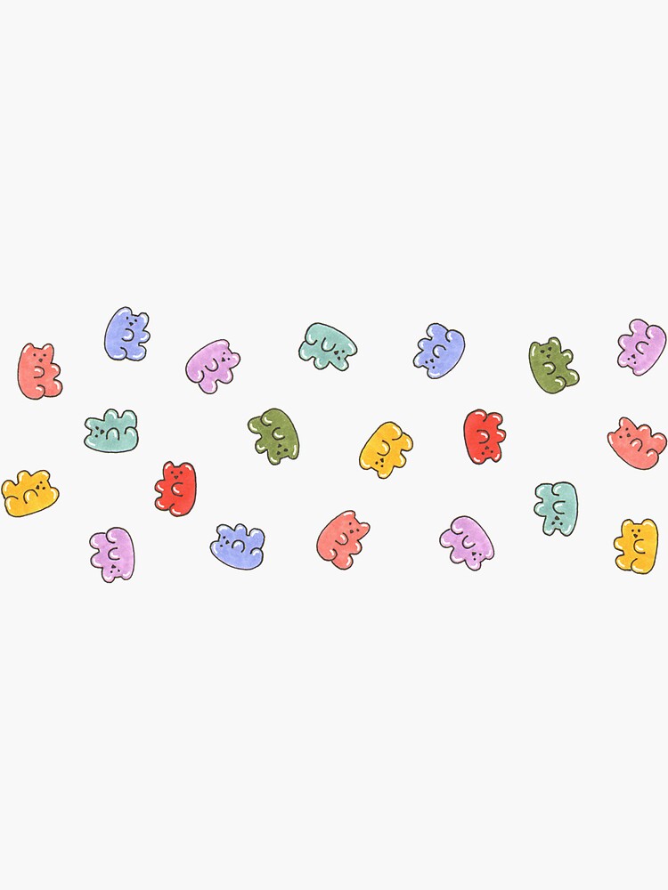 Gummy Bears Sticker for Sale by Fifiyaa