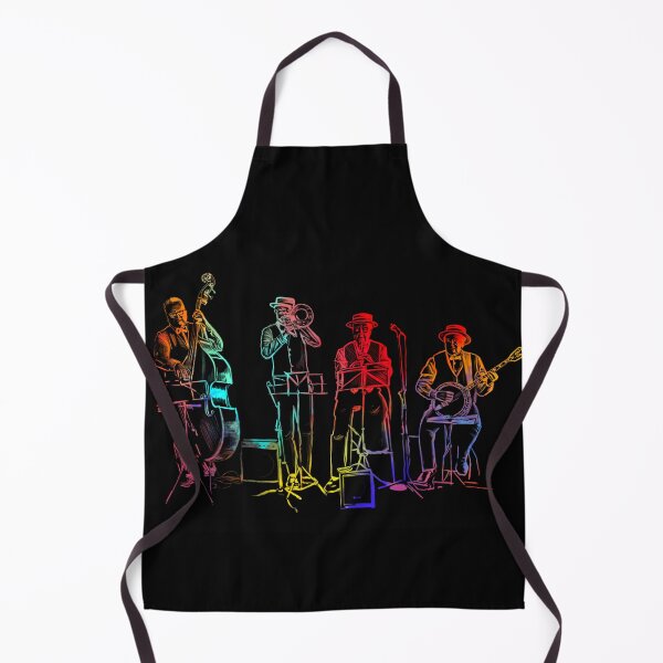 Item preview, Colourful Jazzmen sgraffito style designed and sold by Elizabeth-Banks.