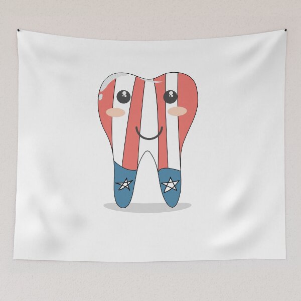 Item preview, USA Tooth Flag designed and sold by ShopiDentistry.