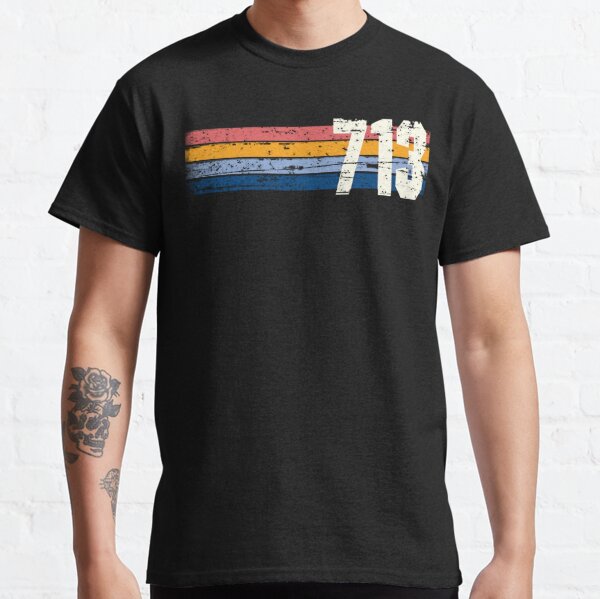 Houston Texas 713 T-Shirt Astros Orange Rainbow 713 T-Shirt Unisex