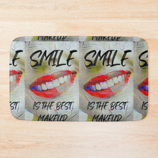 Item preview, Smile is the best make up with black slim wording shown teeth designed and sold by Bekindtome.