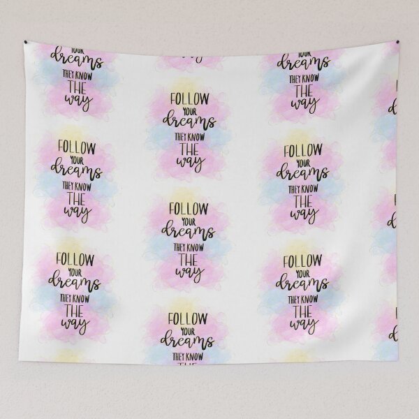 Item preview, Follow Your Dreams Quote motivational Quote designed and sold by ManifestoDesign.