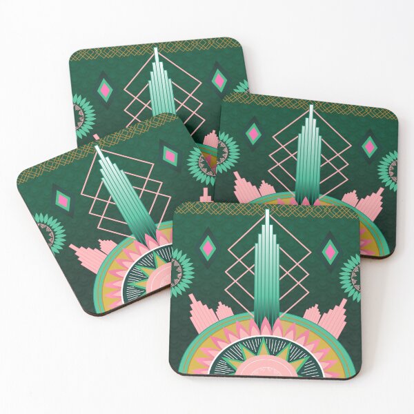 Item preview, Art Deco in Green  designed and sold by liveinpaper.