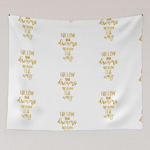 Item preview, Follow Your Dreams Quote motivational Quote designed and sold by ManifestoDesign.