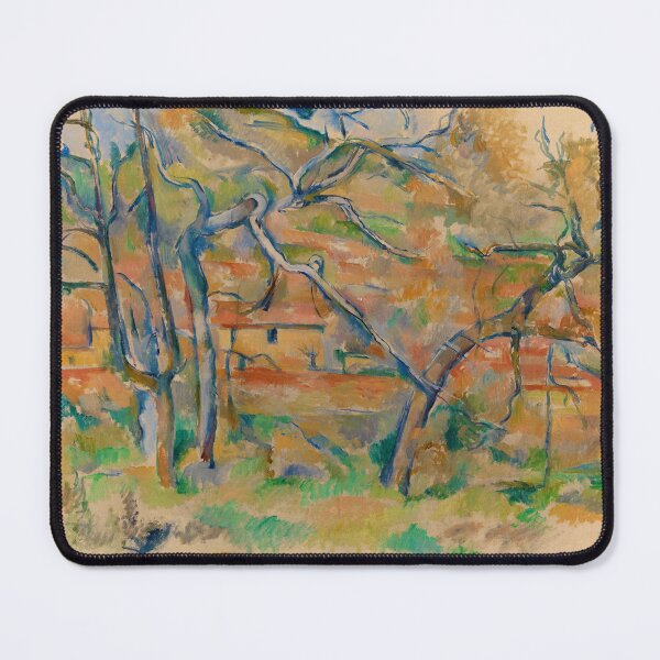 Item preview, Trær og hus, Provence by Paul Cézanne (1885) designed and sold by allhistory.