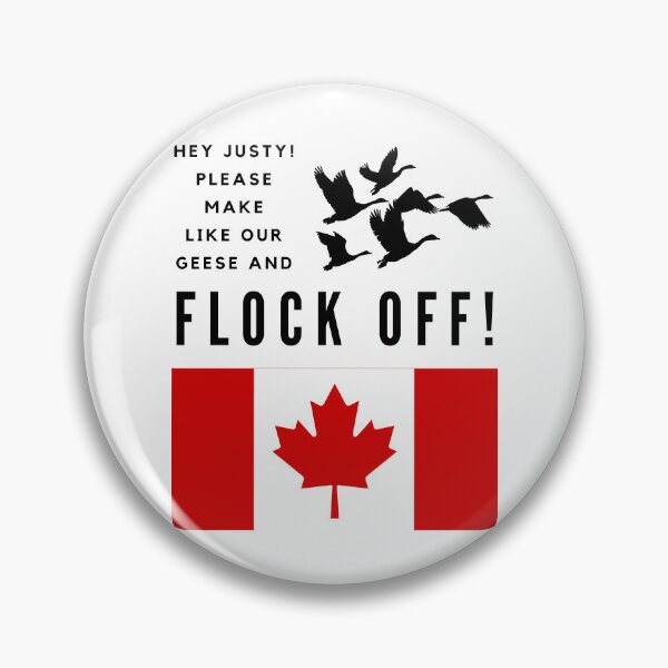 Item preview, Hey Justy! Please Make Like Our Geese And Flock Off! Black Text designed and sold by TWMBDesigns.