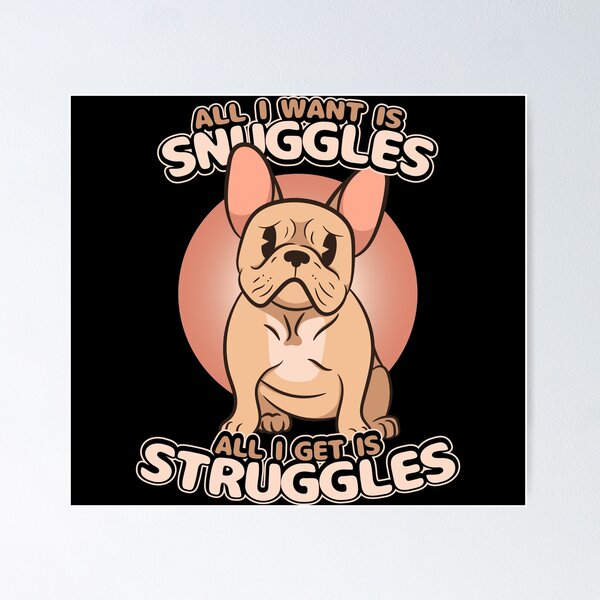 Item preview, KAWAII FRENCHIE | SNUGGLES & STRUGGLES designed and sold by ROBO MEGA.