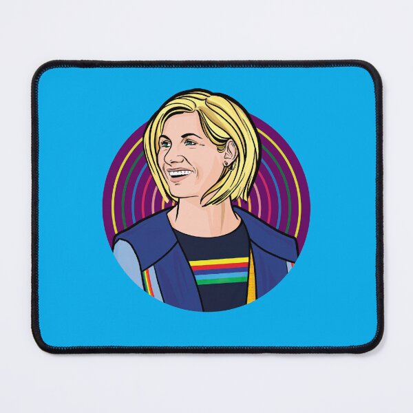 Item preview, Jodie Whittaker rainbow retro illustration designed and sold by badgewolf.