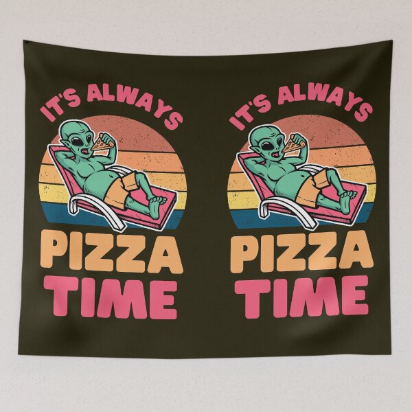 Item preview, Alien Loves Pizza designed and sold by Keep Smiling.