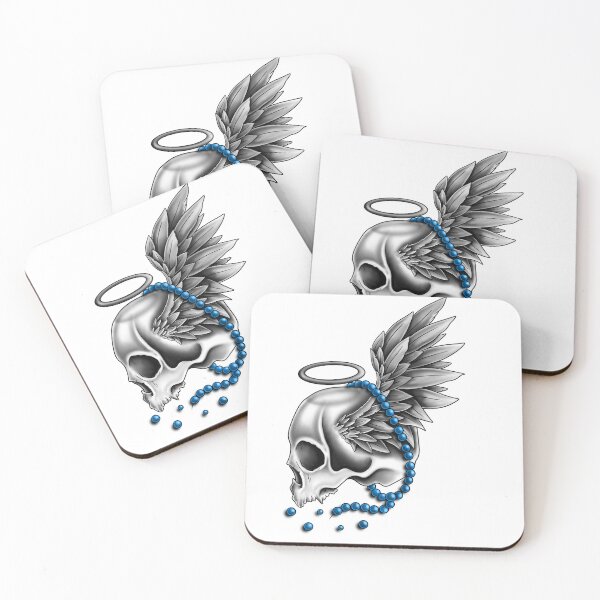Item preview, Angel skull designed and sold by lireg903.