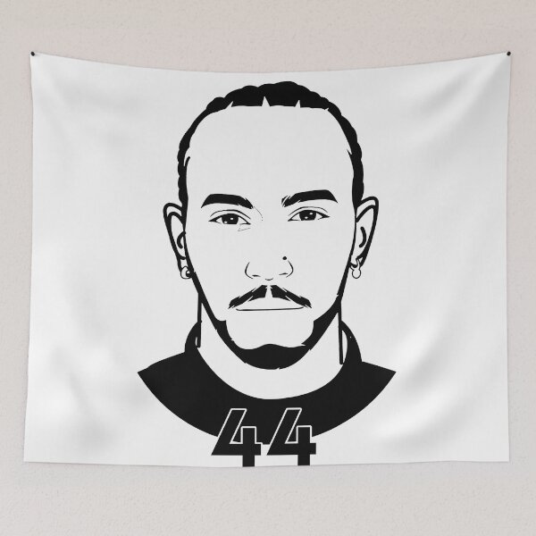 Item preview, Lewis Hamilton 44 , fan-art designed and sold by DesignJadaStore.
