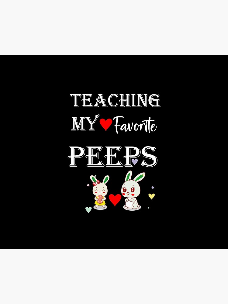Discover Teaching My Favorite Peeps Easter Day Duvet Cover