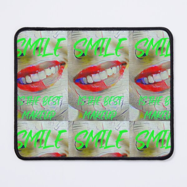 Item preview, Smile is the best make up with green slim wording shown teeth designed and sold by Bekindtome.