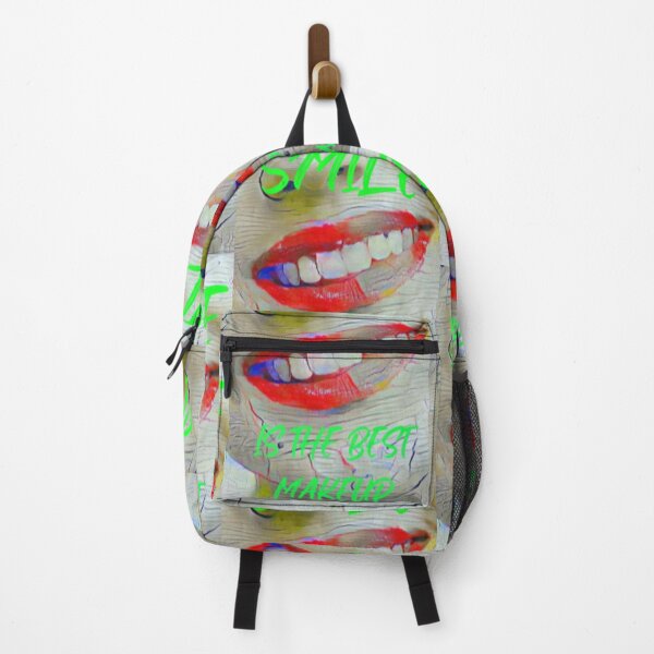Item preview, Smile is the best make up with green slim wording shown teeth designed and sold by Bekindtome.