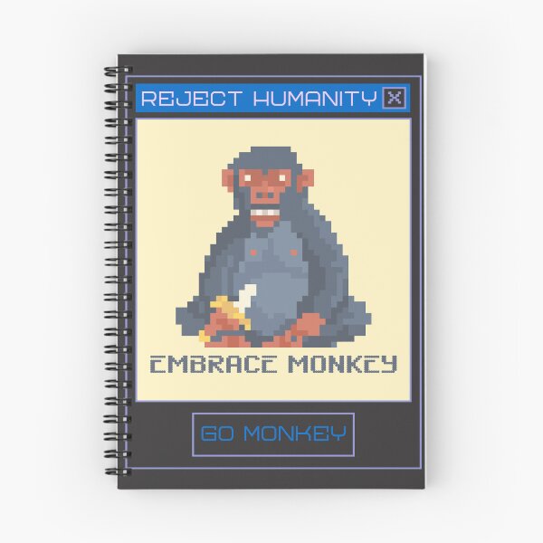 Item preview, reject humanity, embrace monkey designed and sold by PabsCellaneous.