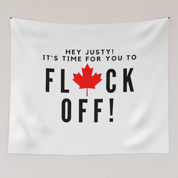 Item preview, Hey Justy! It's Time For You To Flock Off! Black Text designed and sold by TWMBDesigns.