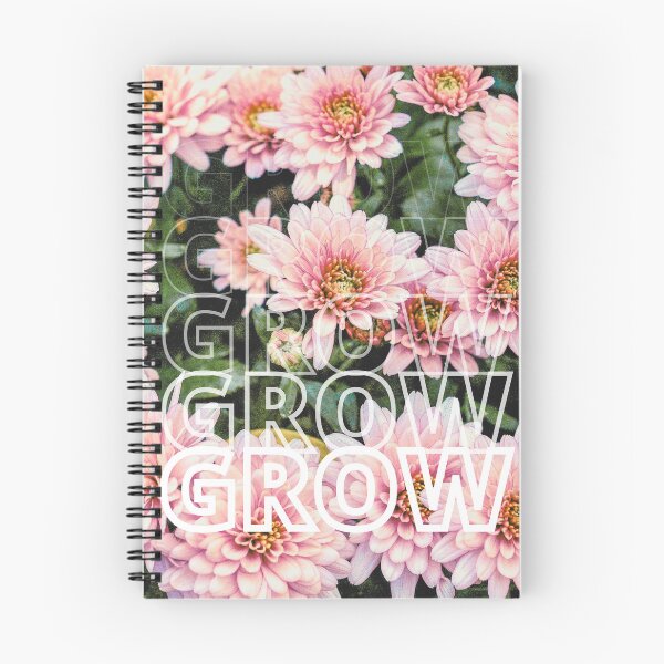 Item preview, GROW (Below) - Bright Pink Flowers designed and sold by AliceSLee.