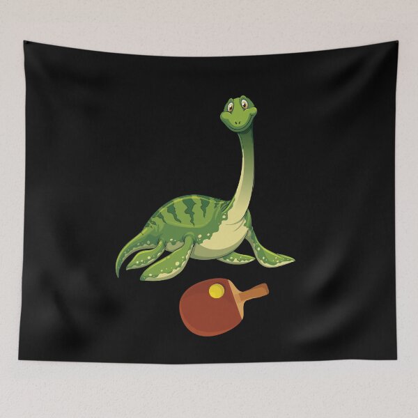Artikelvorschau, Dinosaurier, der Tischtennis spielt, lustiger guter Dinosaurier-Tischtennis-Liebhaber-nettes grünes Design entworfen und verkauft von pedrored369.