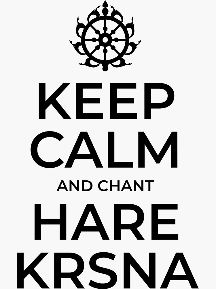 Keep Calm and Chant Hare Krishna Mantra Chanting Notebook