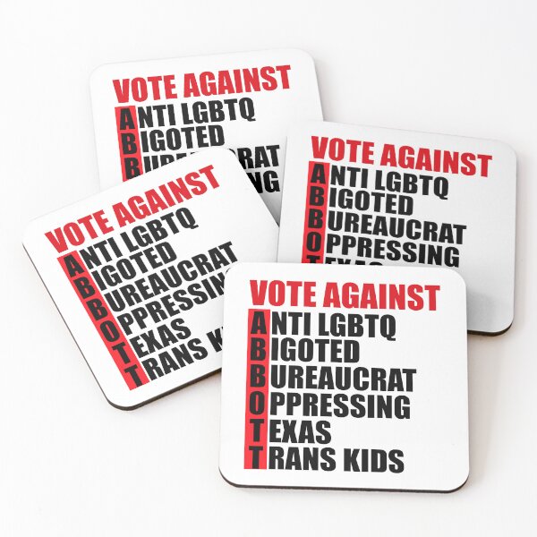 Item preview, Vote Against Greg Abbott Texas Governor Election Acrostic designed and sold by Epic Love Designs.