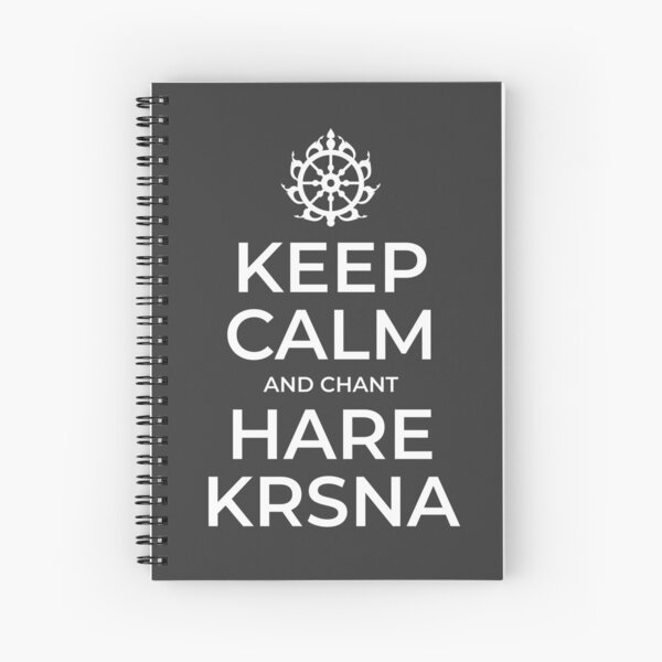 Keep Calm and Chant Hare Krishna Mantra Chanting Notebook