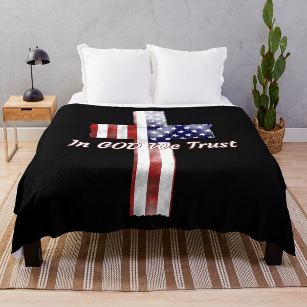 Item preview, In God We Trust American Flag Cross designed and sold by ksmusselman.