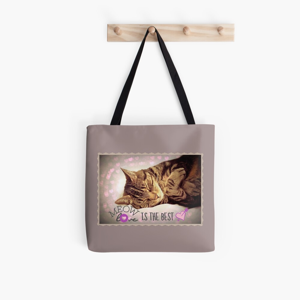 Meow Love is the Best Tote Bag