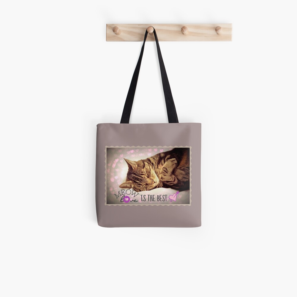 Meow Love is the Best Tote Bag