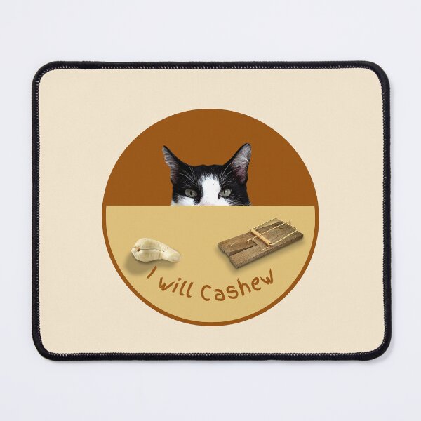 Item preview, I Will Cashew (Tuxedo Kitty) designed and sold by leBoosh-Designs.