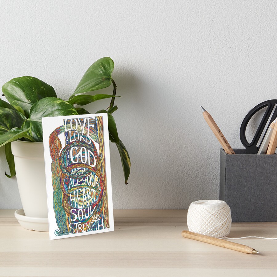 Love The Lord Art Board Print